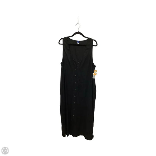 Dress Casual Maxi By Old Navy In Black, Size: Xl
