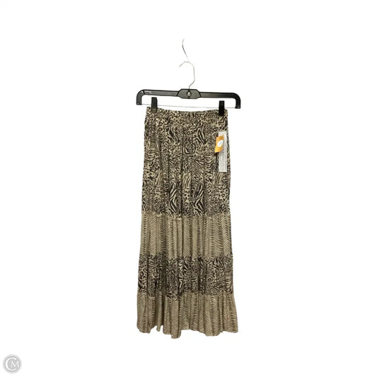 Skirt Maxi By Anthropologie In Tan, Size: Xs