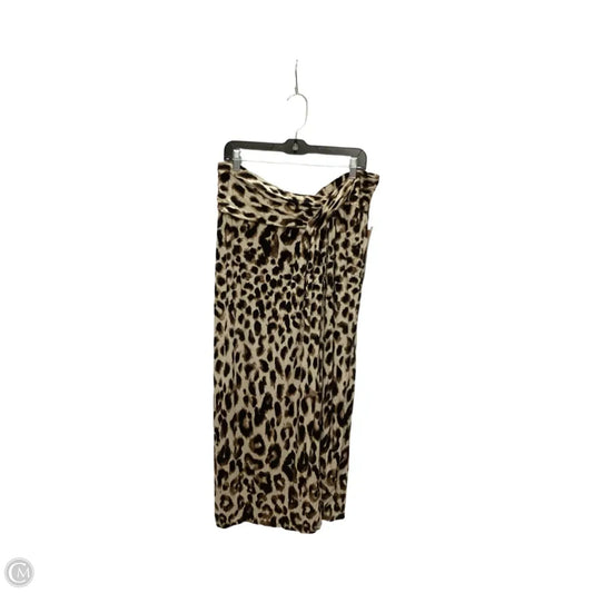 Skirt Maxi By Chicos In Animal Print, Size: L