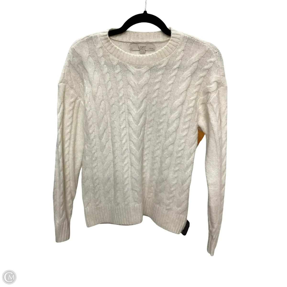 Sweater By Loft In Cream, Size: Xxsp