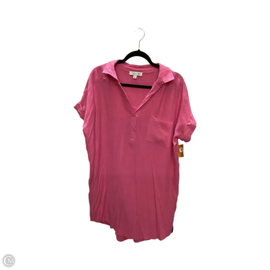 Dress Casual Short By She + Sky In Pink, Size: L