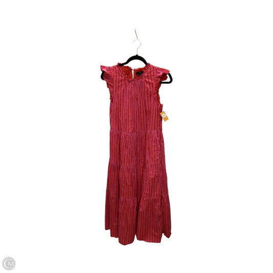 Dress Casual Maxi By J. Crew In Red, Size: M