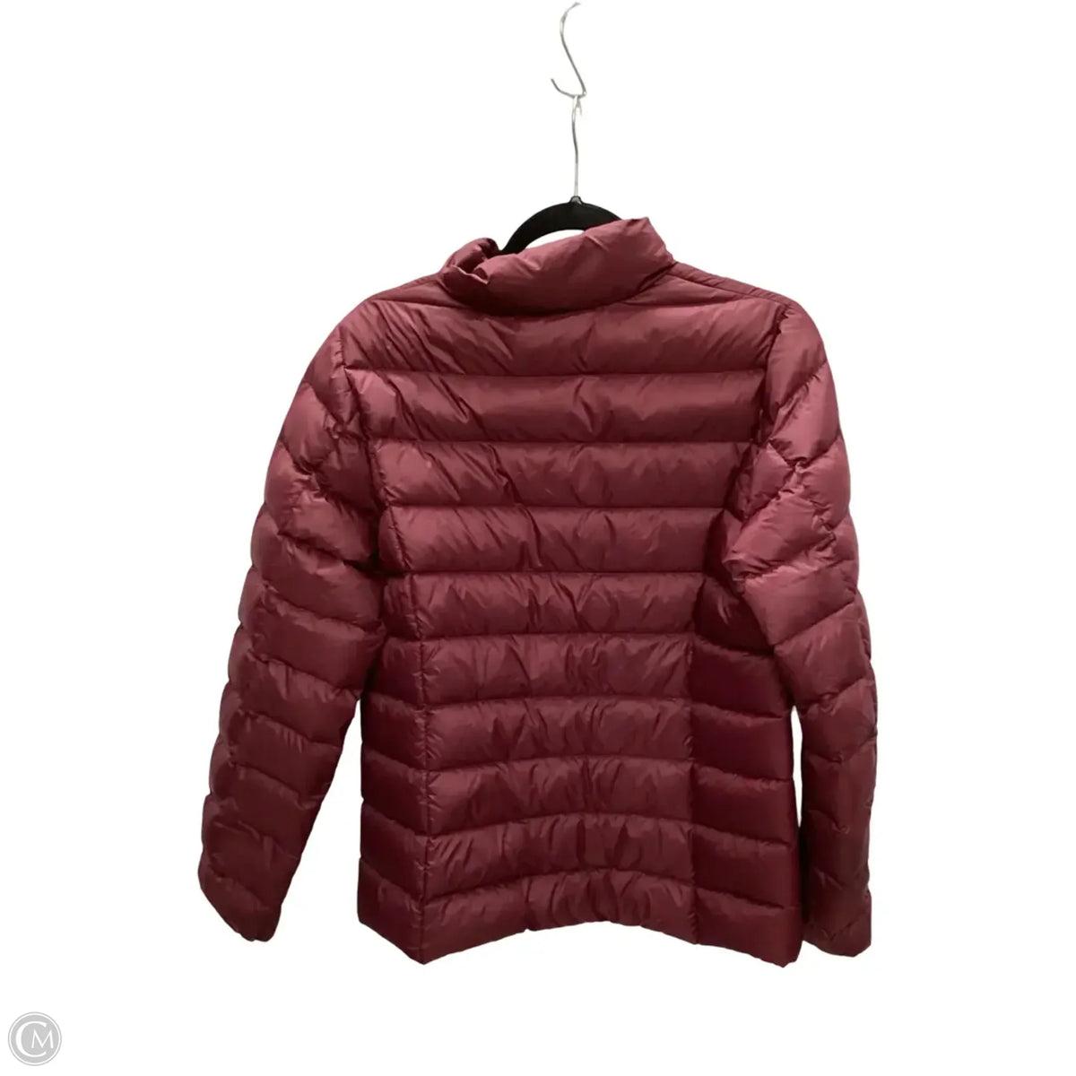 Jacket Puffer & Quilted By Eddie Bauer In Maroon, Size: L