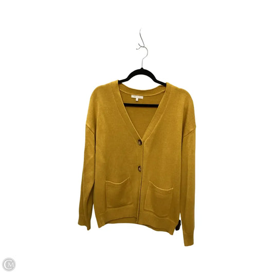 Cardigan By Skies Are Blue In Yellow, Size: L