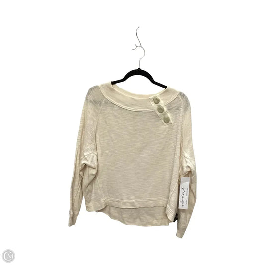 Top Long Sleeve By We The Free In Cream, Size: S