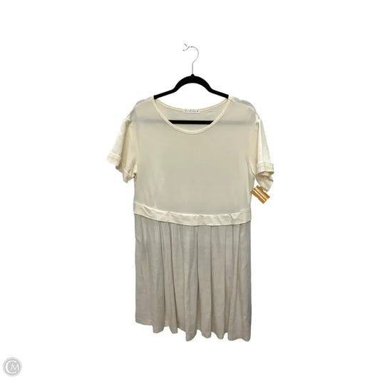 Dress Casual Short By Ces Femme In Cream, Size: M