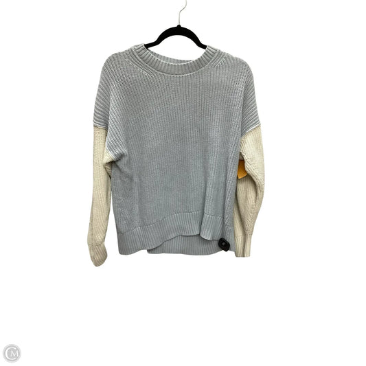 Sweater By American Eagle In Blue & Cream, Size: M