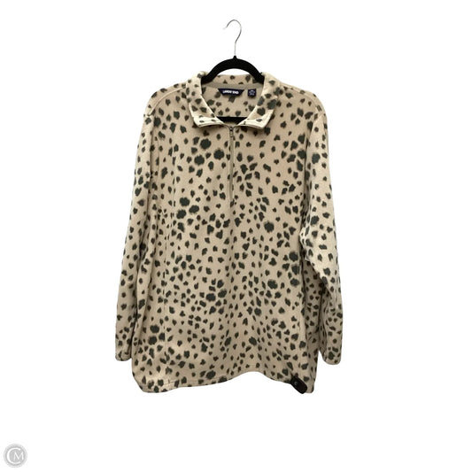 Jacket Fleece By Lands End In Animal Print, Size: 2x