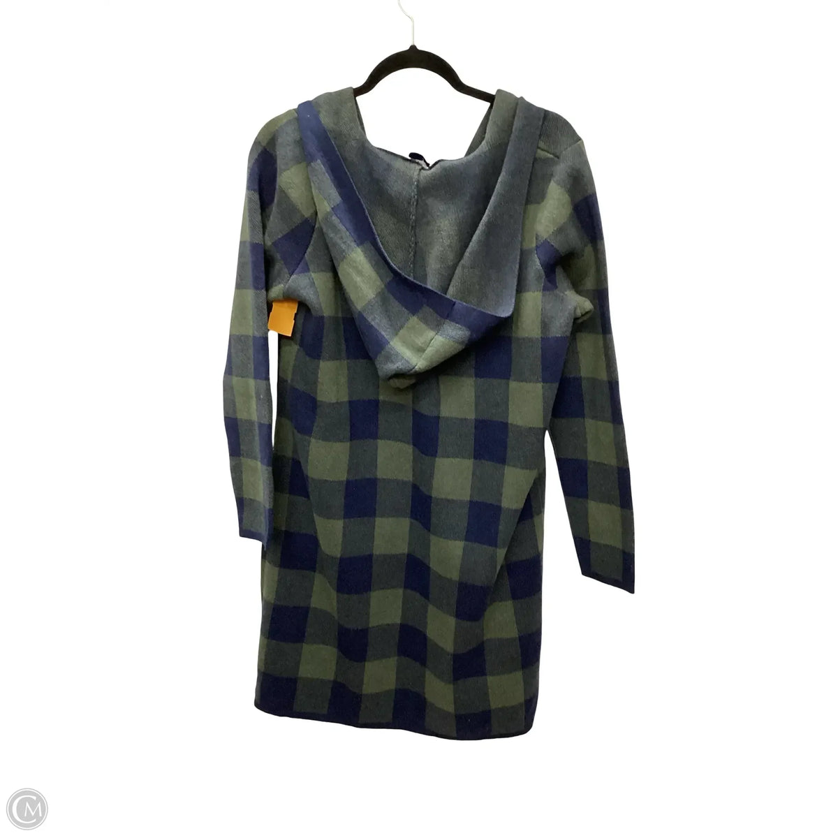 Cardigan By D&co. In Plaid Pattern, Size: L
