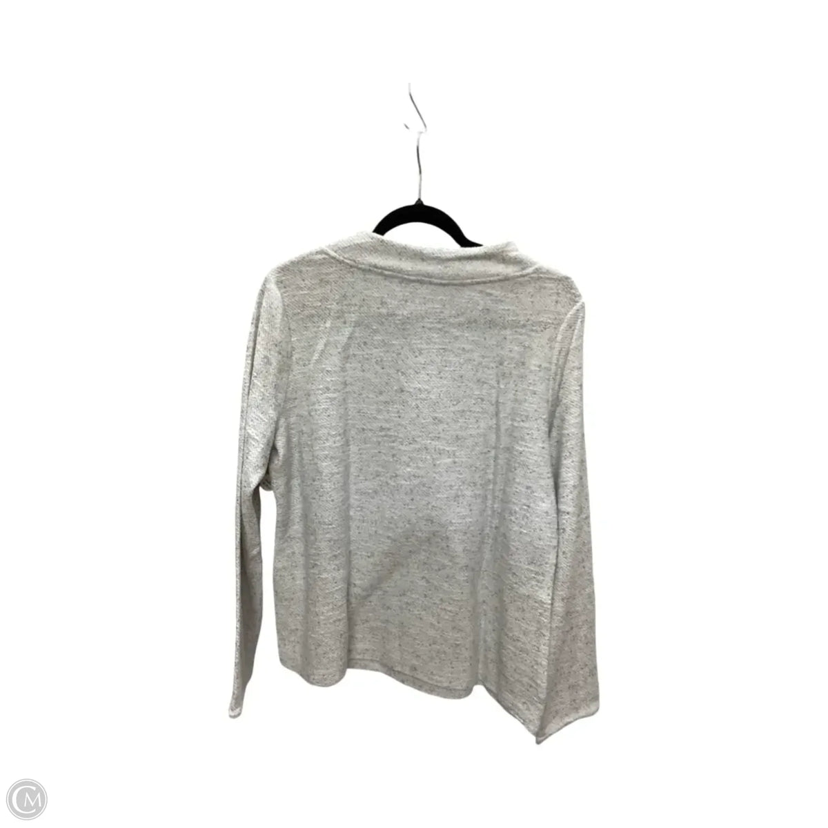 Top Long Sleeve By Chicos In Grey, Size: L