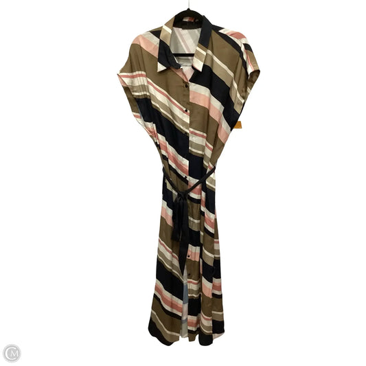 Dress Casual Maxi By Dkny In Striped Pattern, Size: Xl