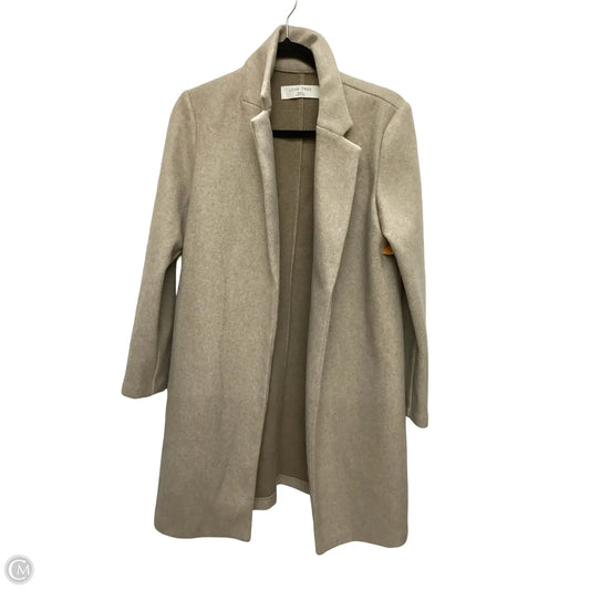 Coat Peacoat By Love Tree In Tan, Size: S