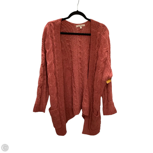 Cardigan By Love Tree In Orange, Size: S