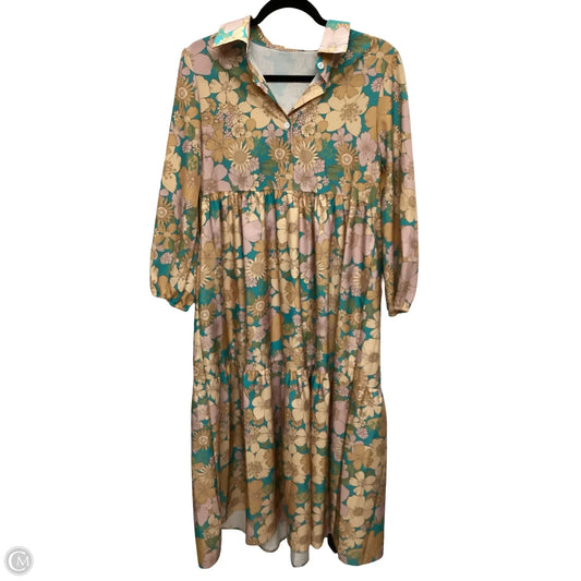 Dress Casual Maxi By Sunday Up In Floral Print, Size: S