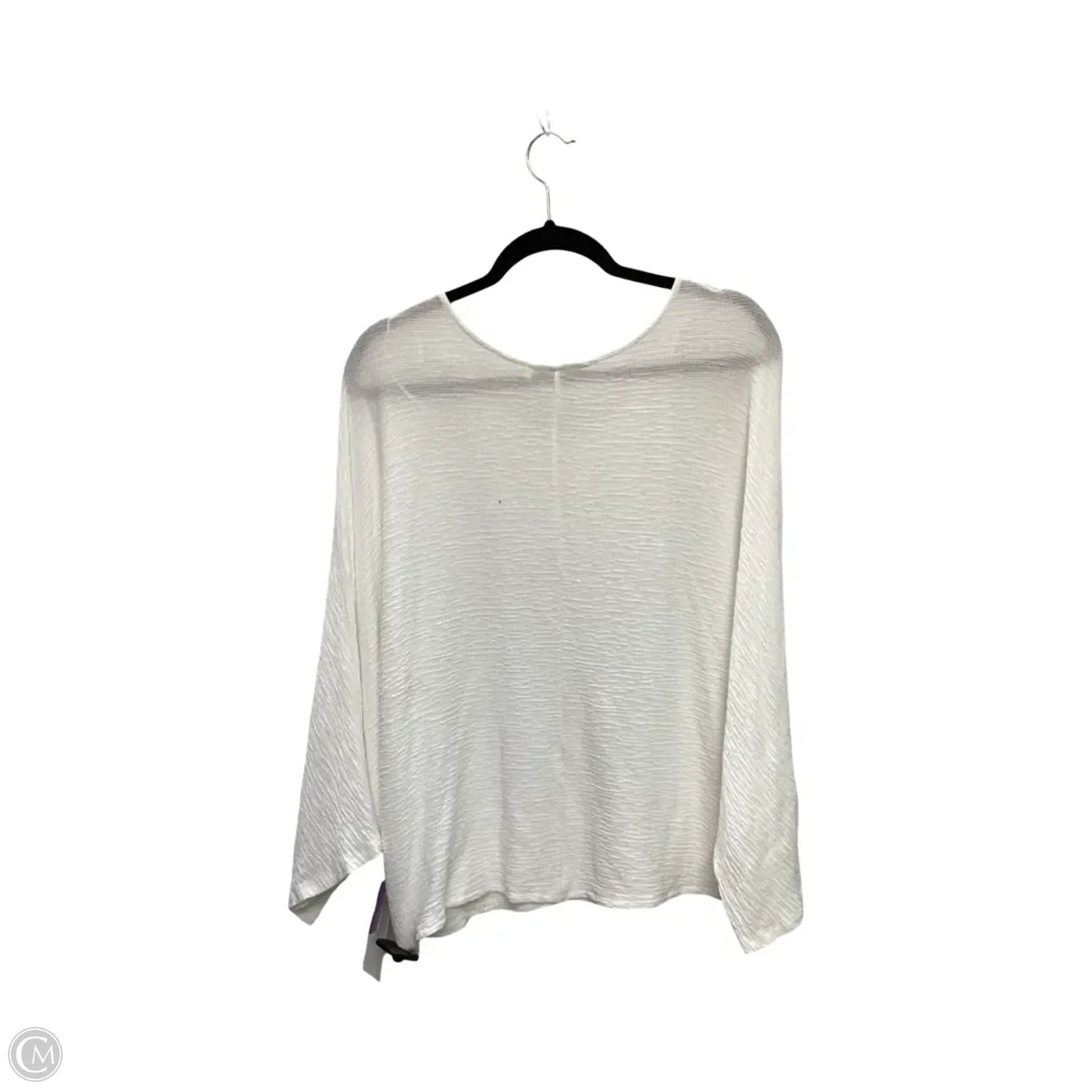 Blouse 3/4 Sleeve By Maeve In White, Size: L