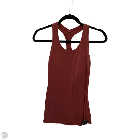 Athletic Tank Top By Lululemon In Red, Size: 4