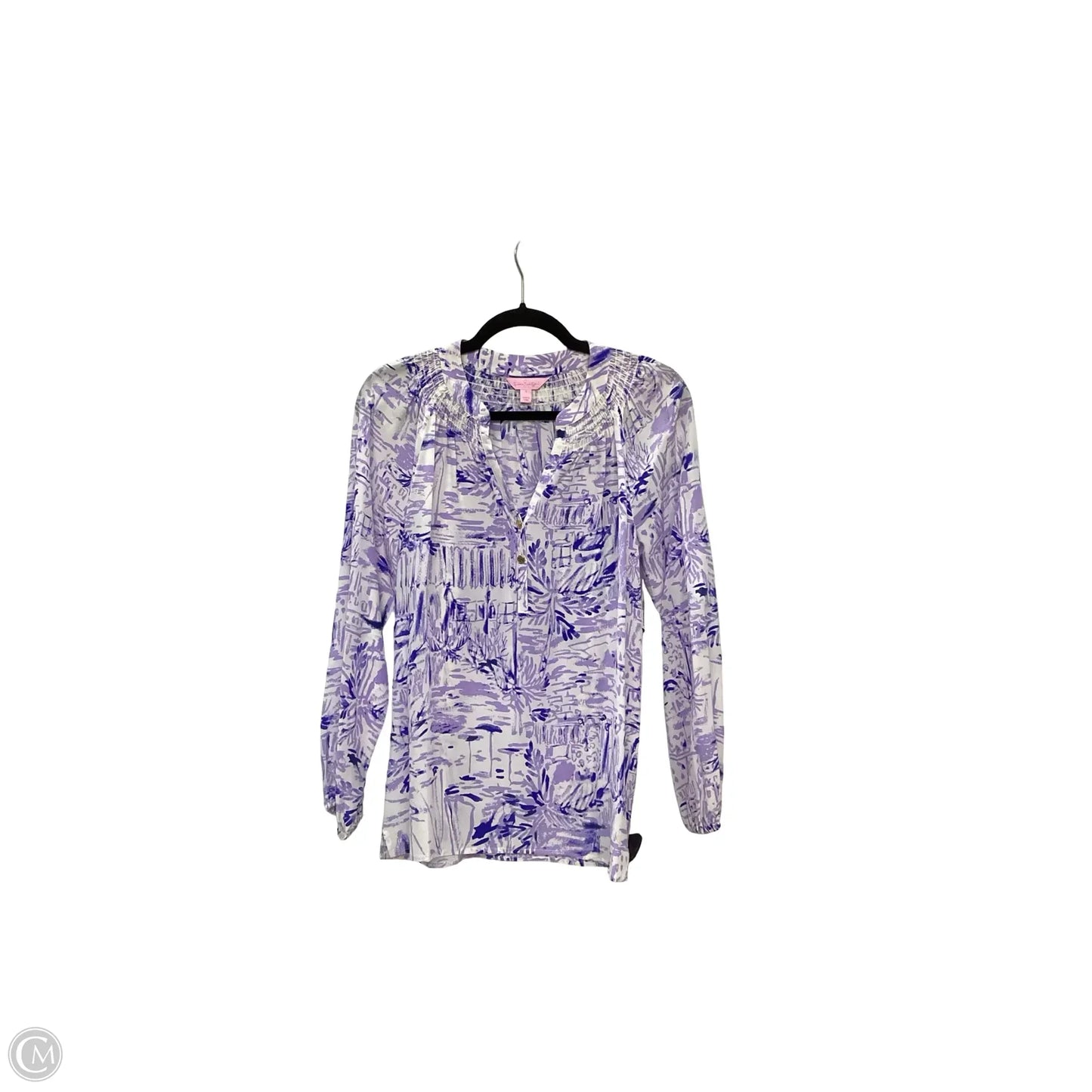 Blouse Designer By Lilly Pulitzer In Purple, Size: S