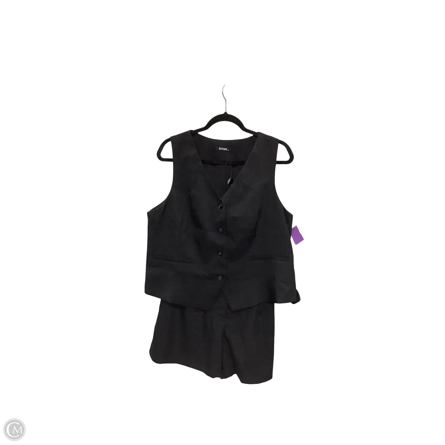 Shorts Set By Btfbm In Black, Size: Xl