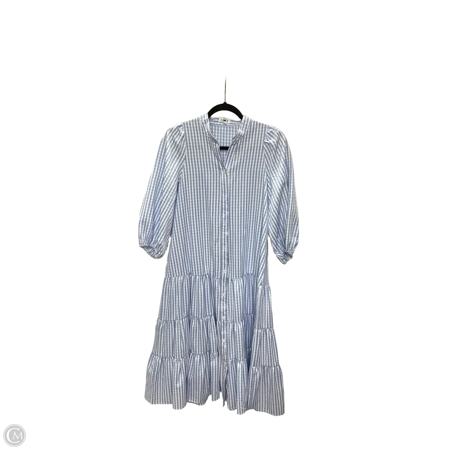 Dress Casual Maxi By Te Verde In Checkered Pattern, Size: S
