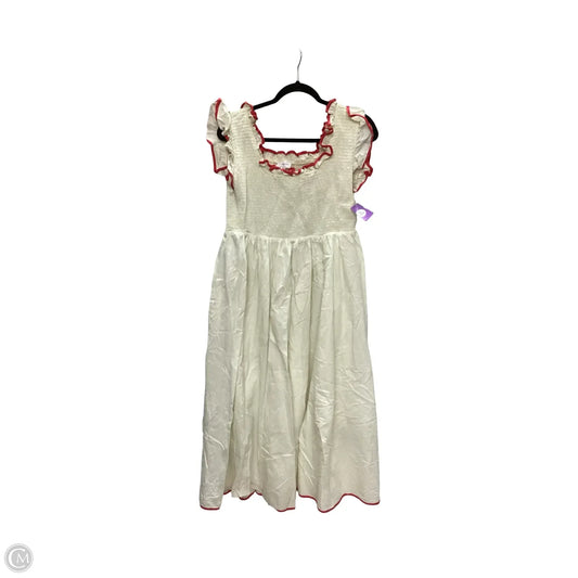 Dress Casual Midi By Anniewear In Cream, Size: Xl