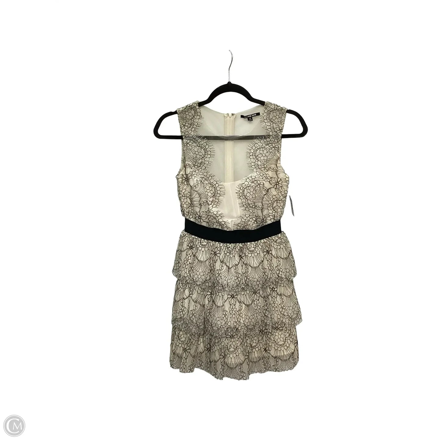 Dress Party Short By Gianni Bini In Black & Cream, Size: Xs