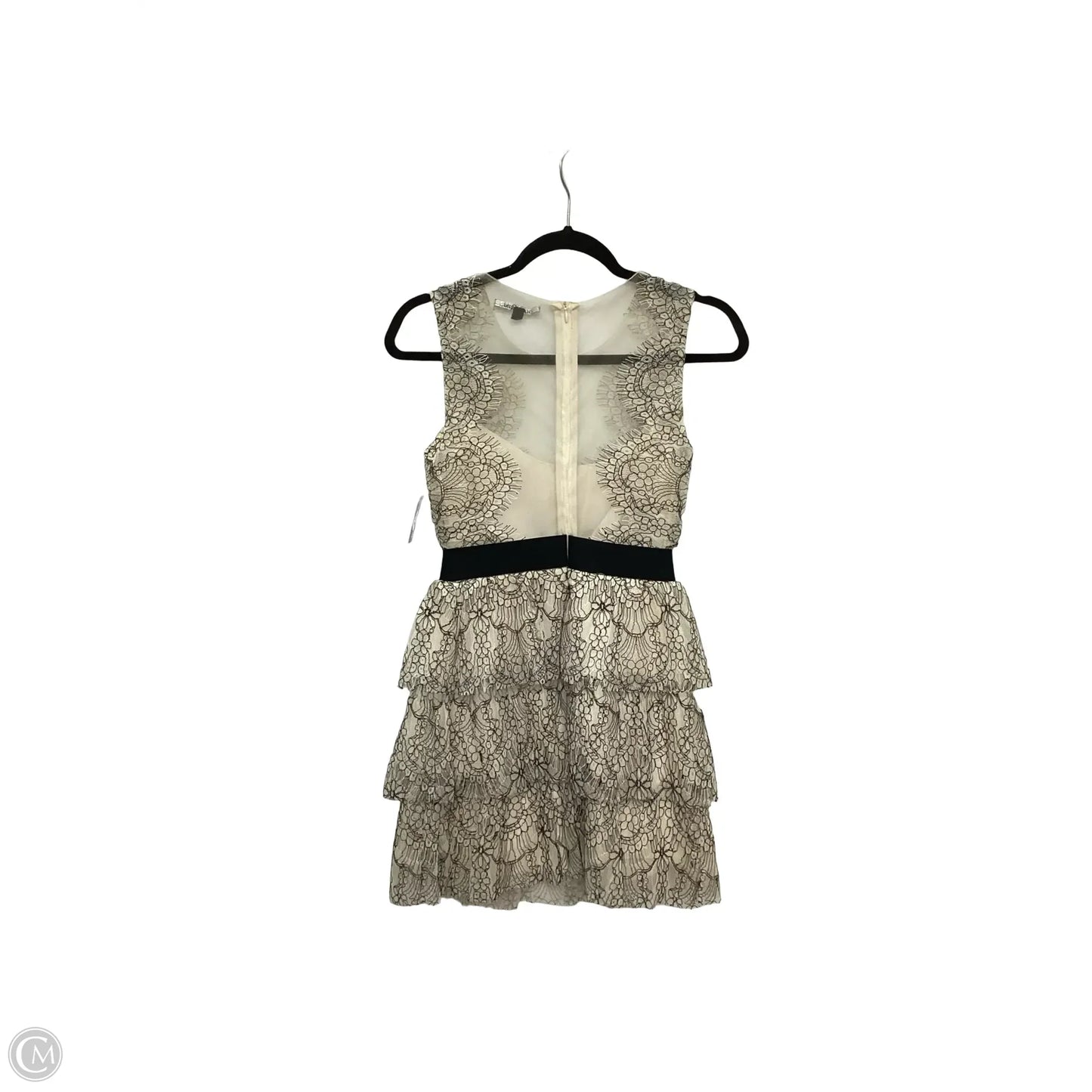 Dress Party Short By Gianni Bini In Black & Cream, Size: Xs