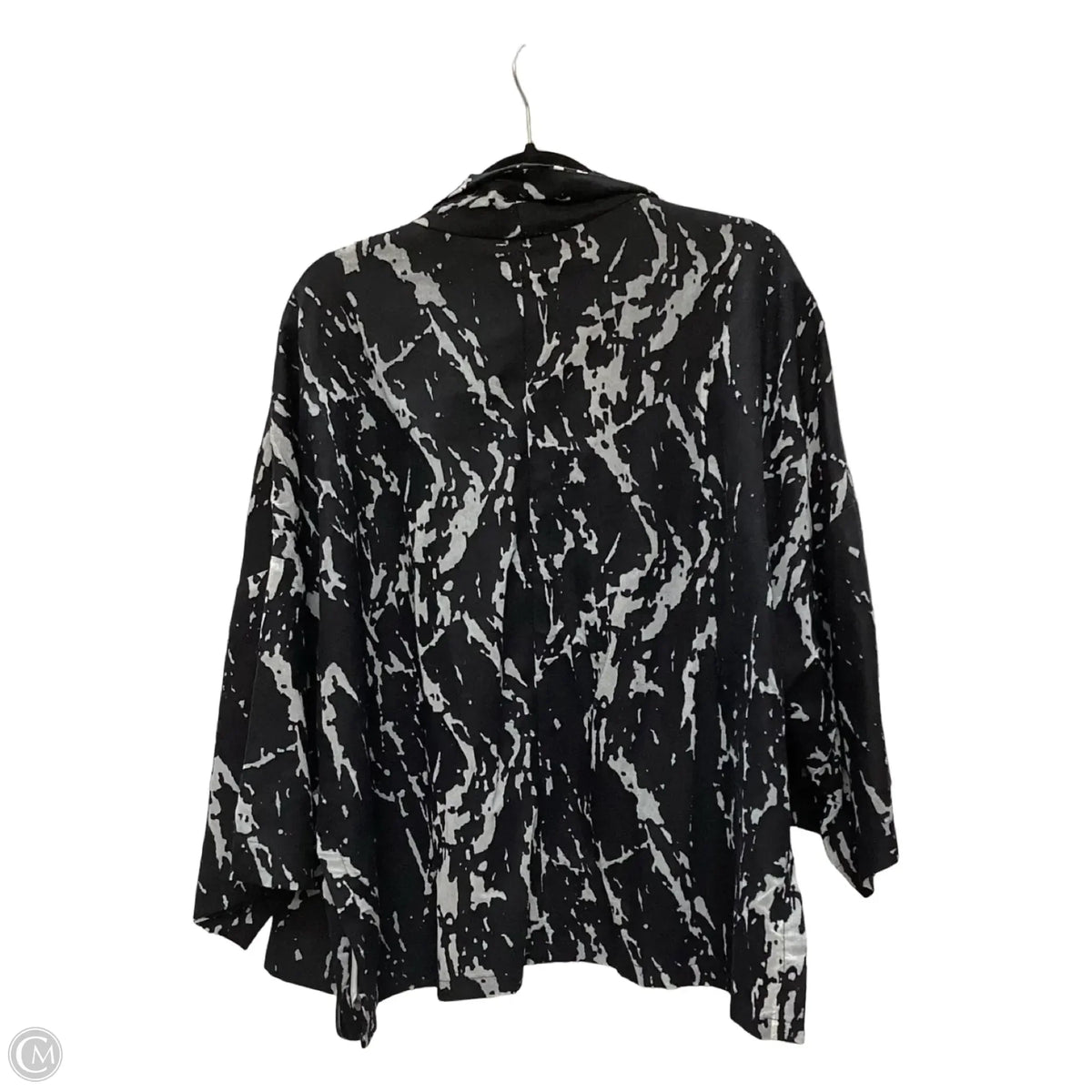 Blazer By Marla Wynne In Black & White, Size: 1x