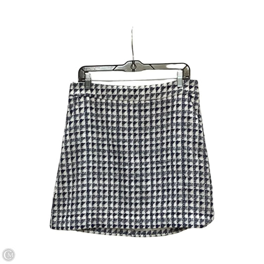 Skirt Mini & Short By Loft In Geometric Pattern, Size: 8