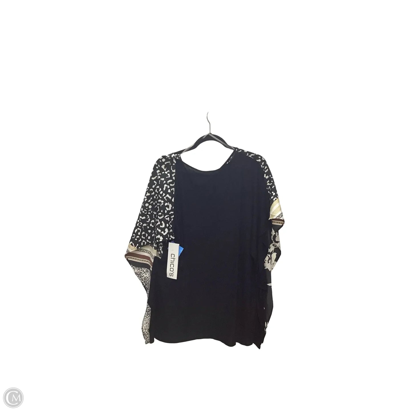 Blouse Short Sleeve By Chicos In Animal Print, Size: S