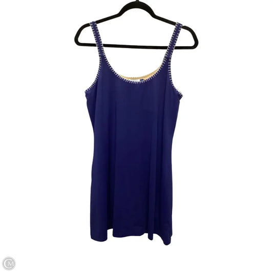 Athletic Dress By Cabana Life In Blue, Size: L