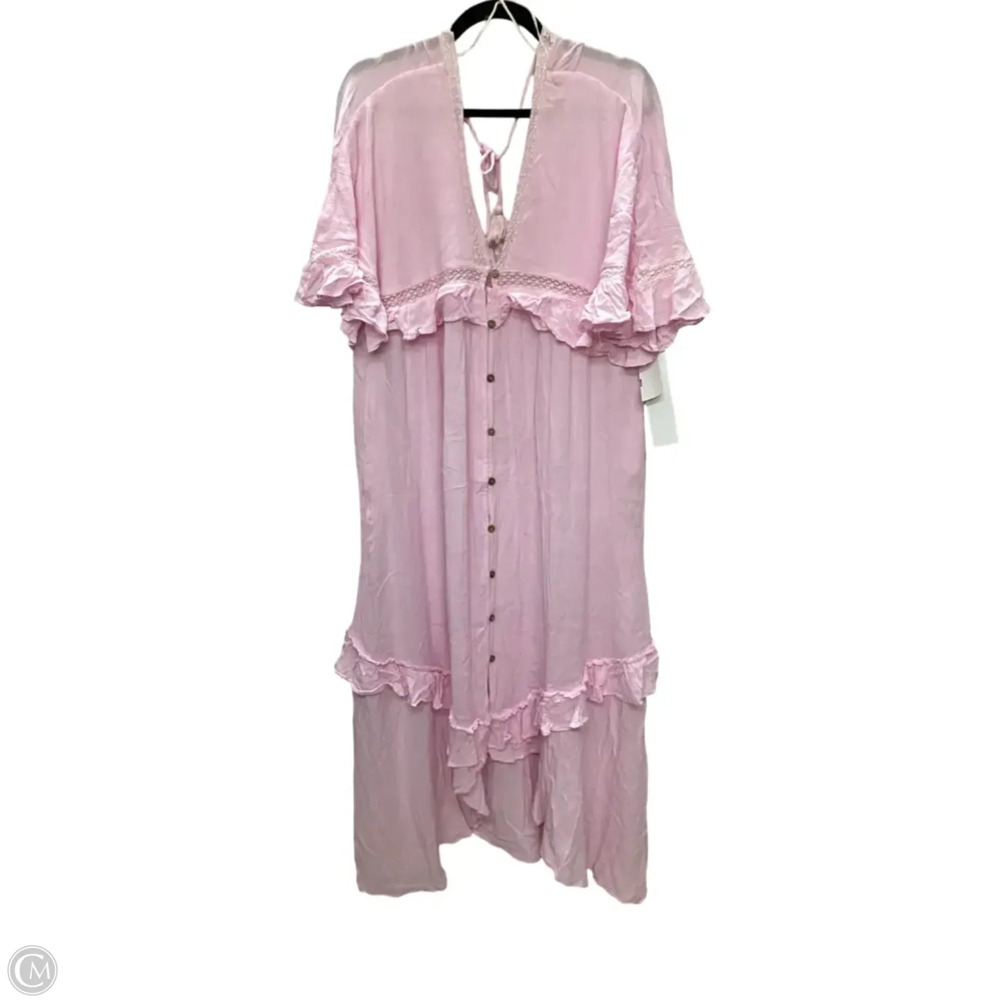 Dress Casual Midi By Free People In Pink, Size: Xs