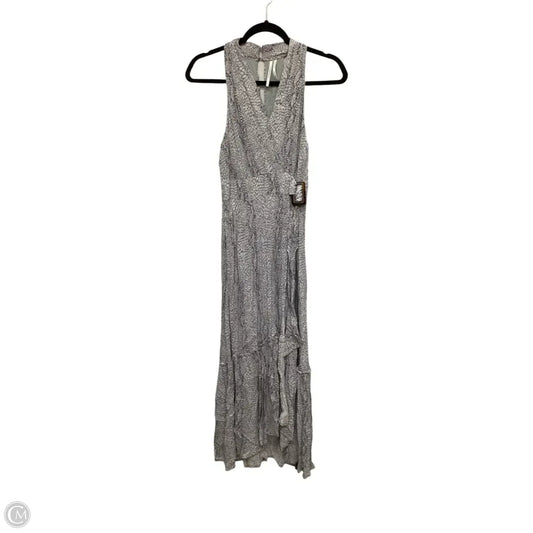 Dress Casual Midi By Anthropologie In Grey, Size: 6