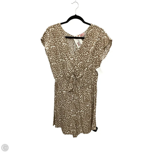 Romper By CDM In Animal Print, Size: L
