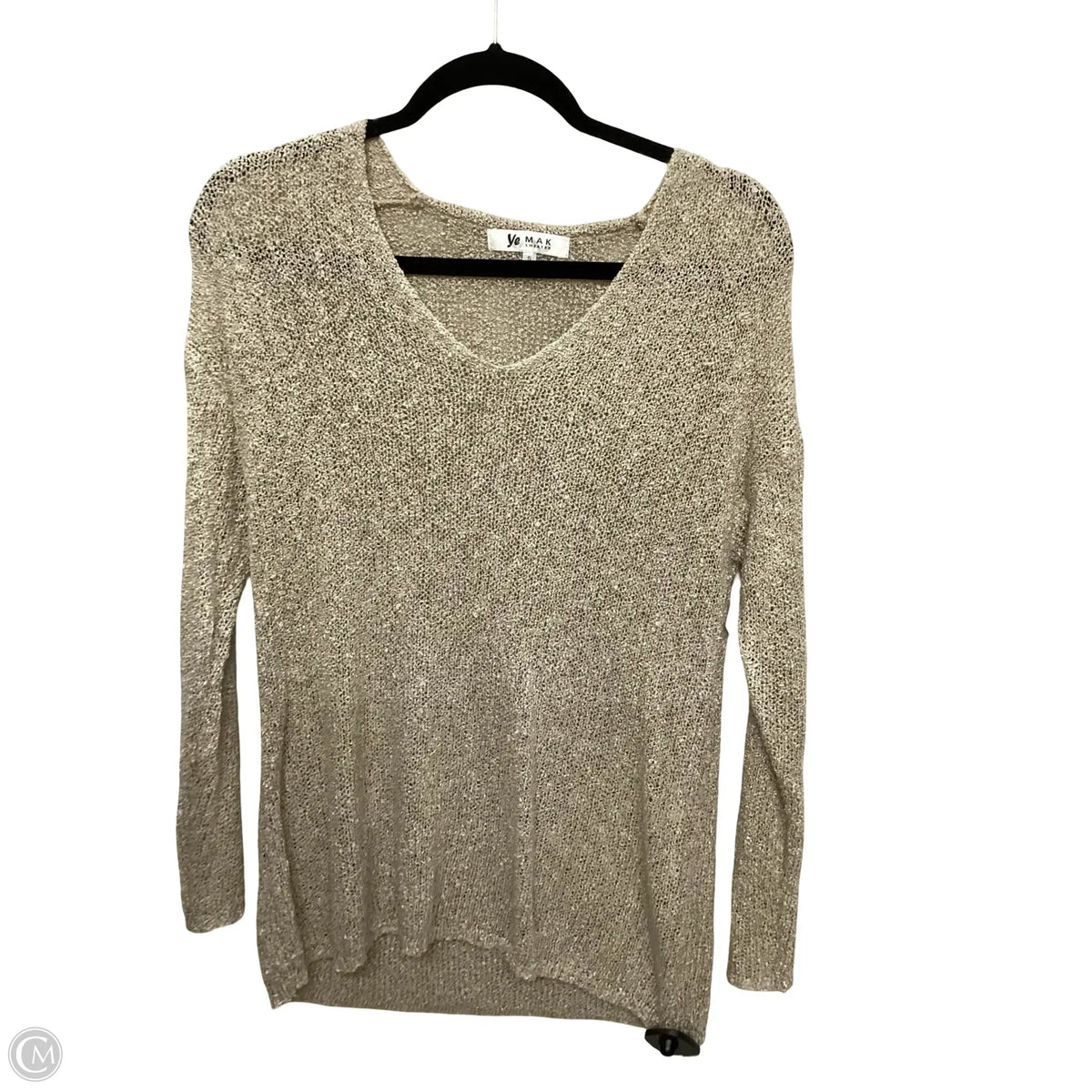 Sweater By Clothes Mentor In Tan, Size: S