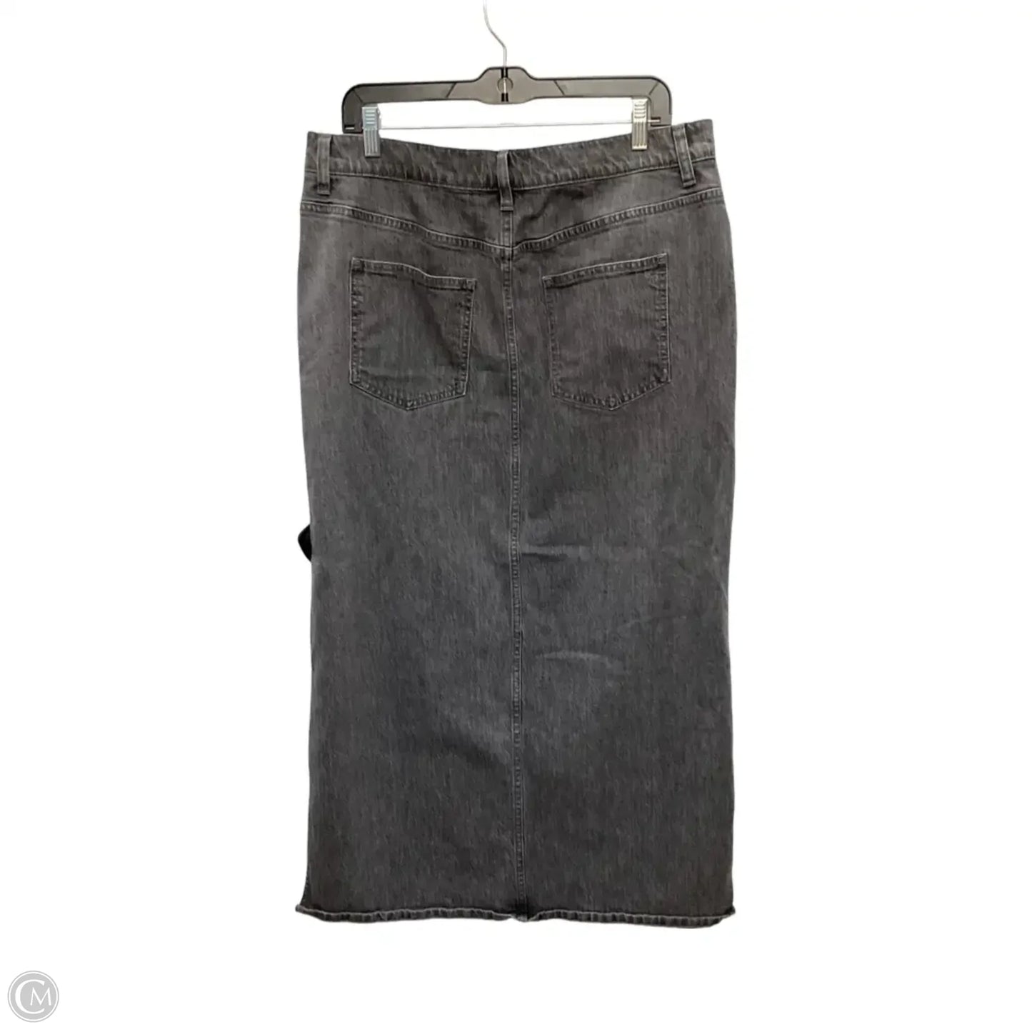 Skirt Maxi By Madewell In Black Denim, Size: 12