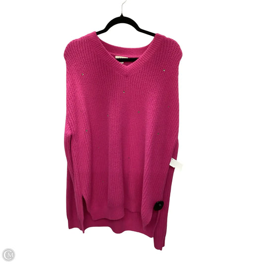 Sweater By Clothes Mentor In Pink, Size: M