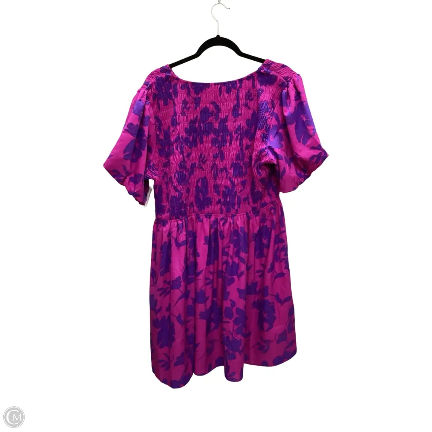 Dress Casual Short By First Love In Pink & Purple, Size: 3x