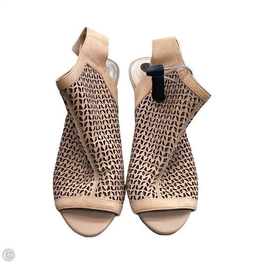 Sandals Heels Block By Vince Camuto In Tan, Size: 10