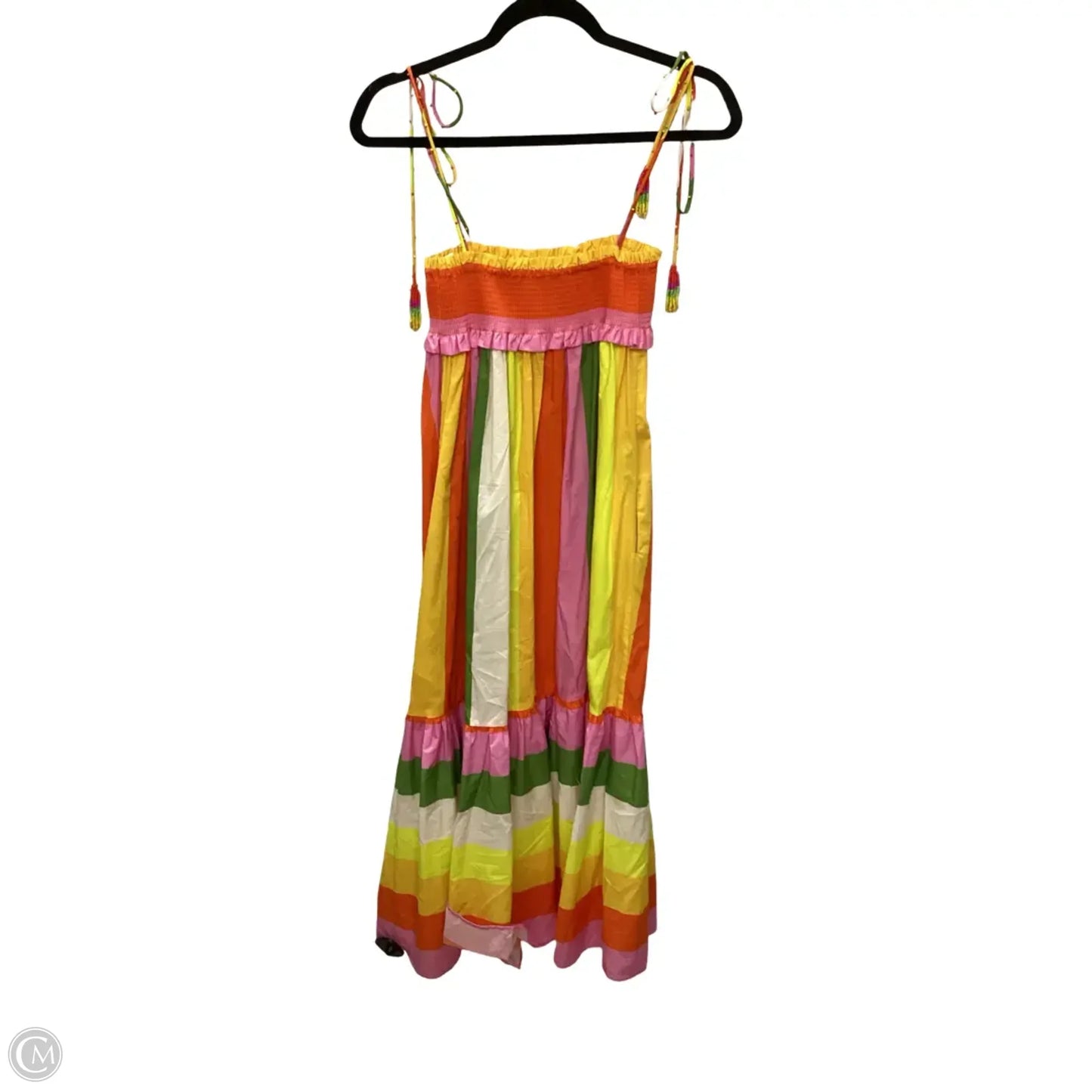 Dress Casual Midi By Farm Rio In Striped Pattern, Size: S