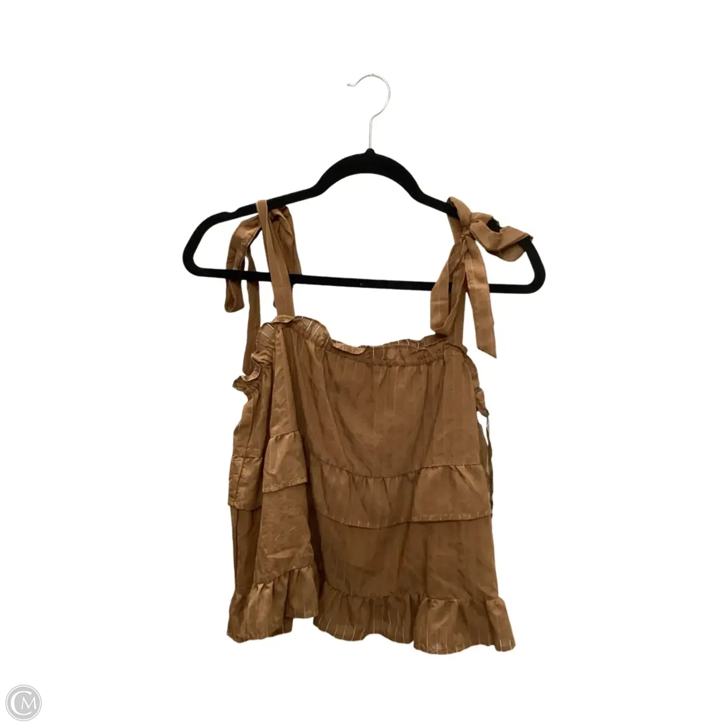 Blouse Sleeveless By Line & Dot In Brown, Size: L