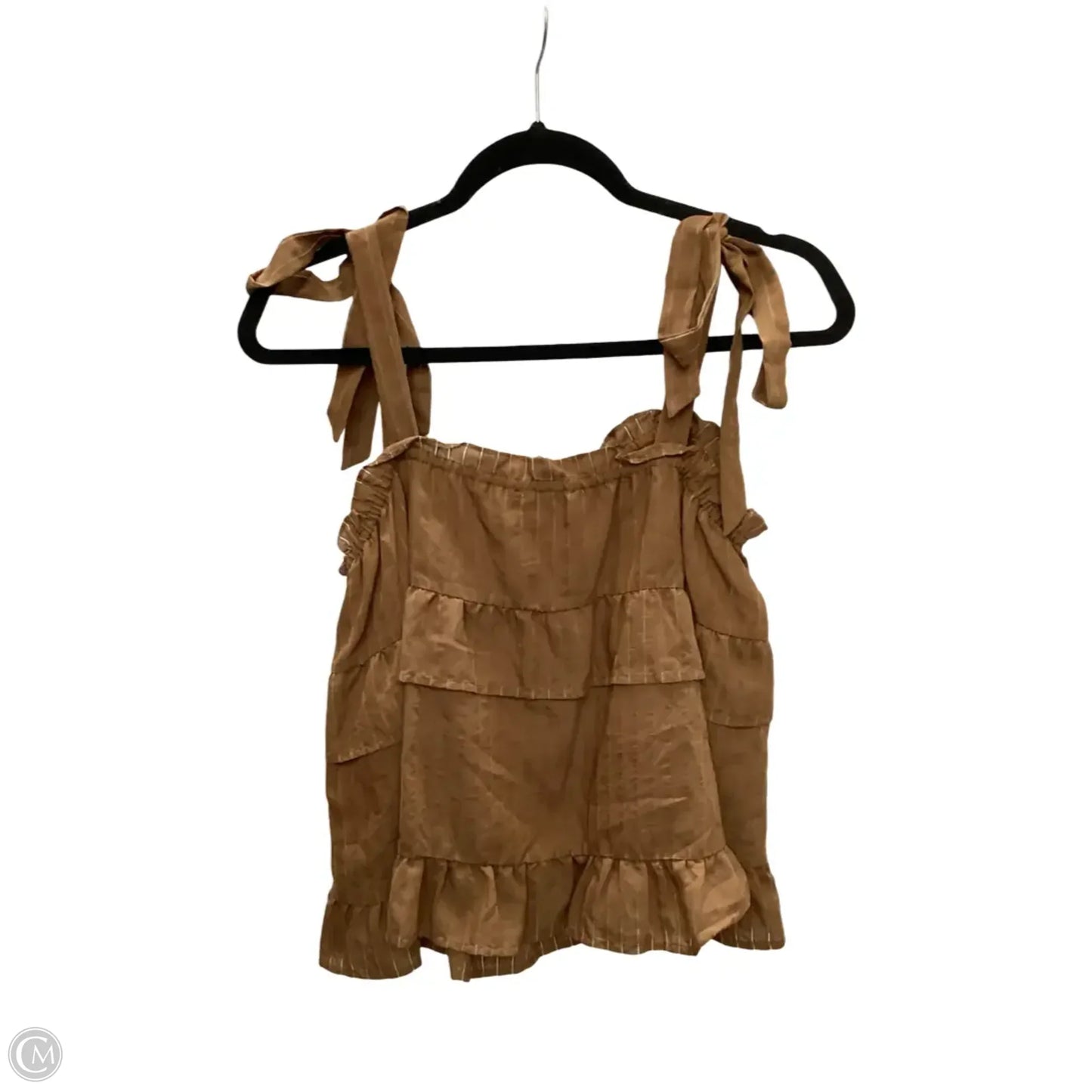Blouse Sleeveless By Line & Dot In Brown, Size: L