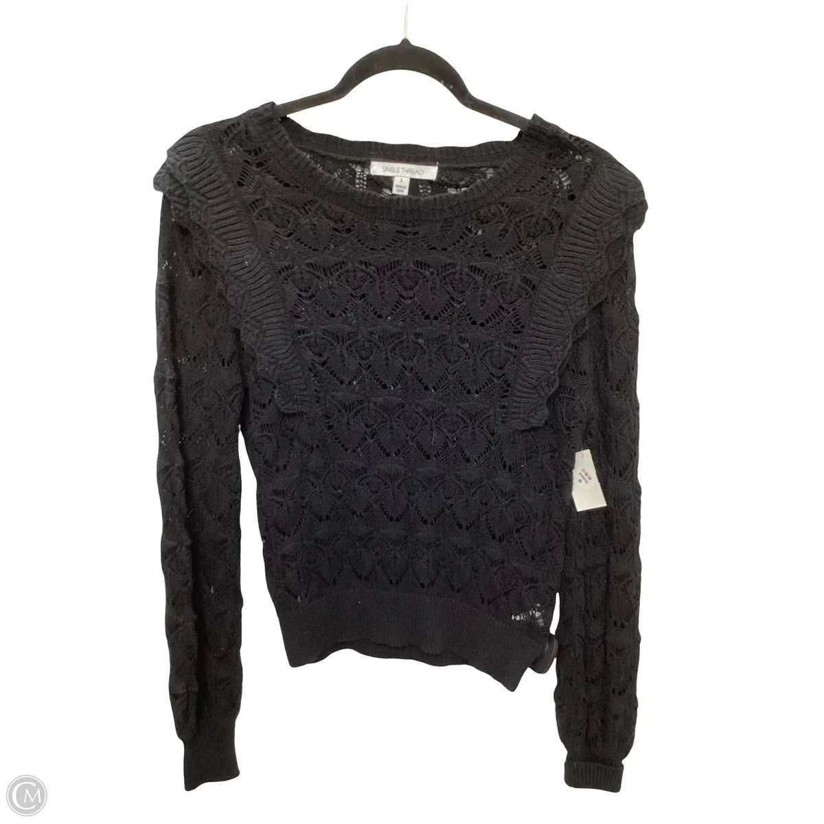 Sweater By Clothes Mentor In Black, Size: S