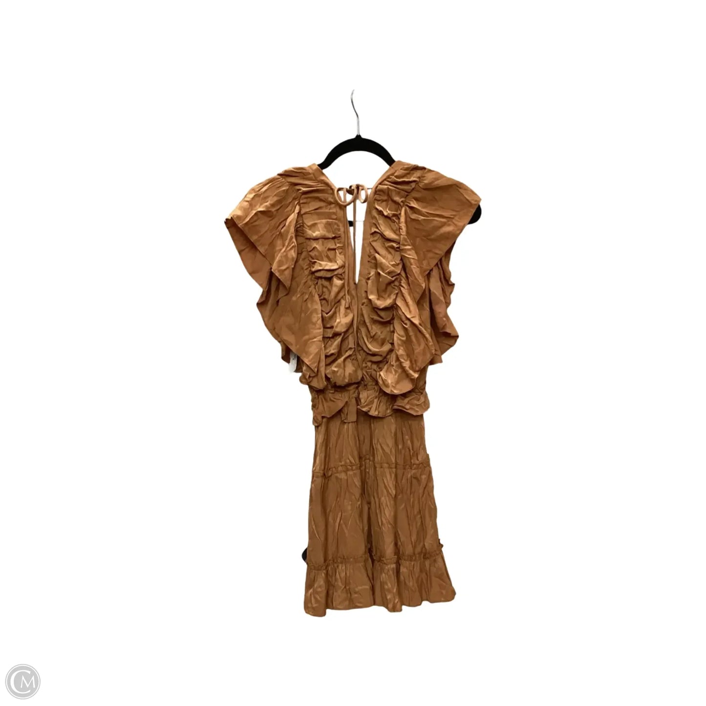 Dress Casual Short By Fabrik In Orange, Size: M