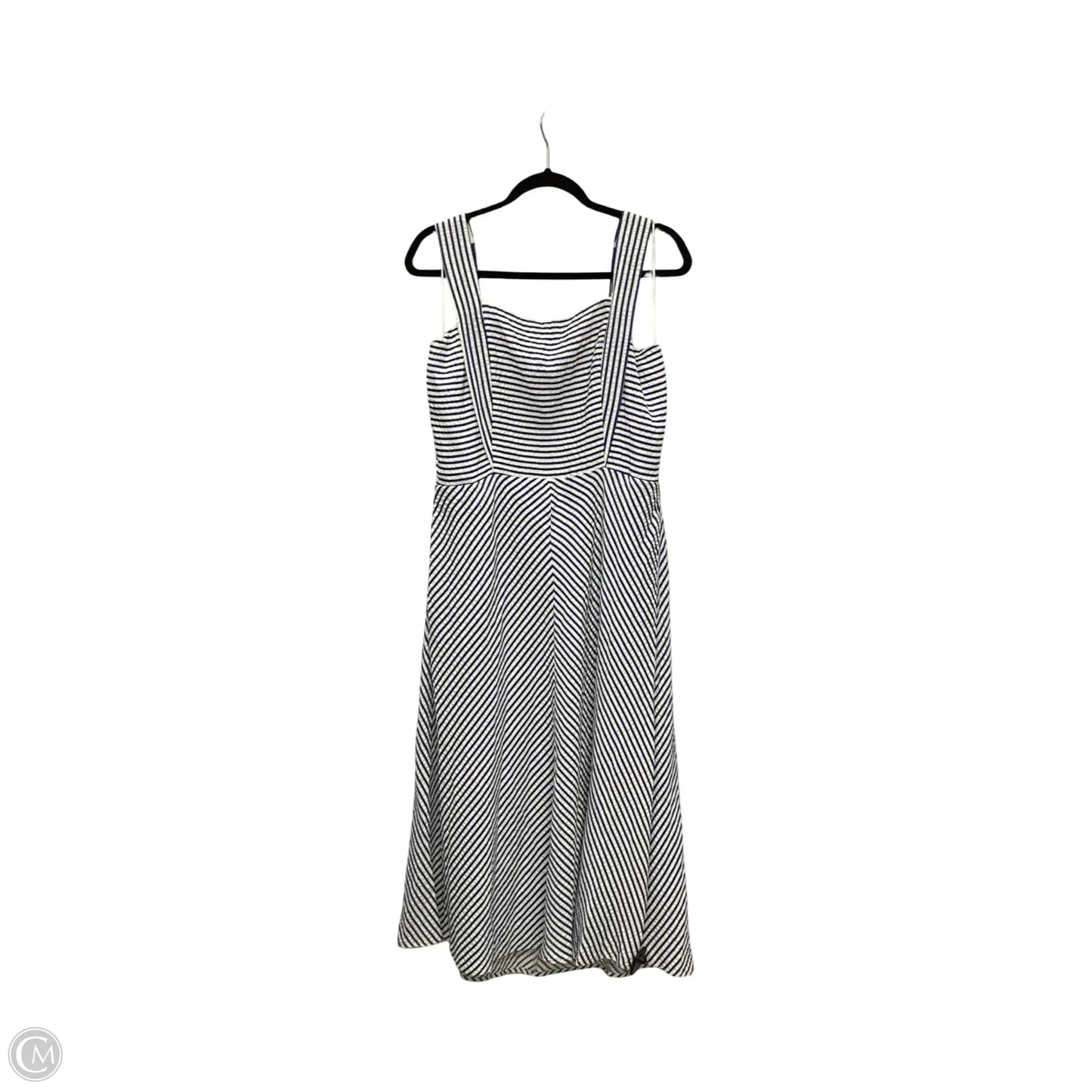 Dress Casual Midi By Draper James In Striped Pattern, Size: Xl