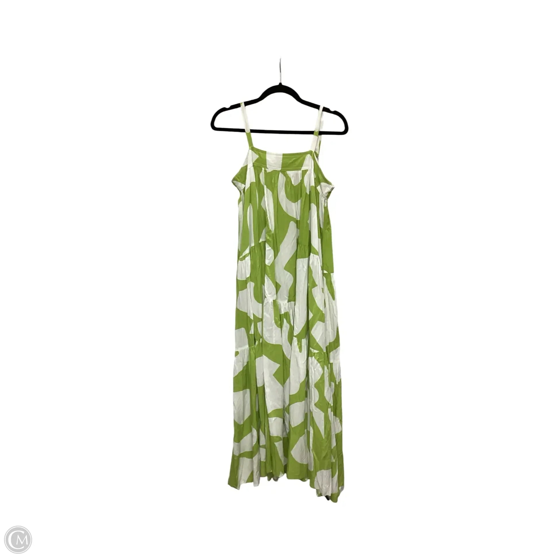 Dress Casual Maxi By Abel The Label In Green & White, Size: S