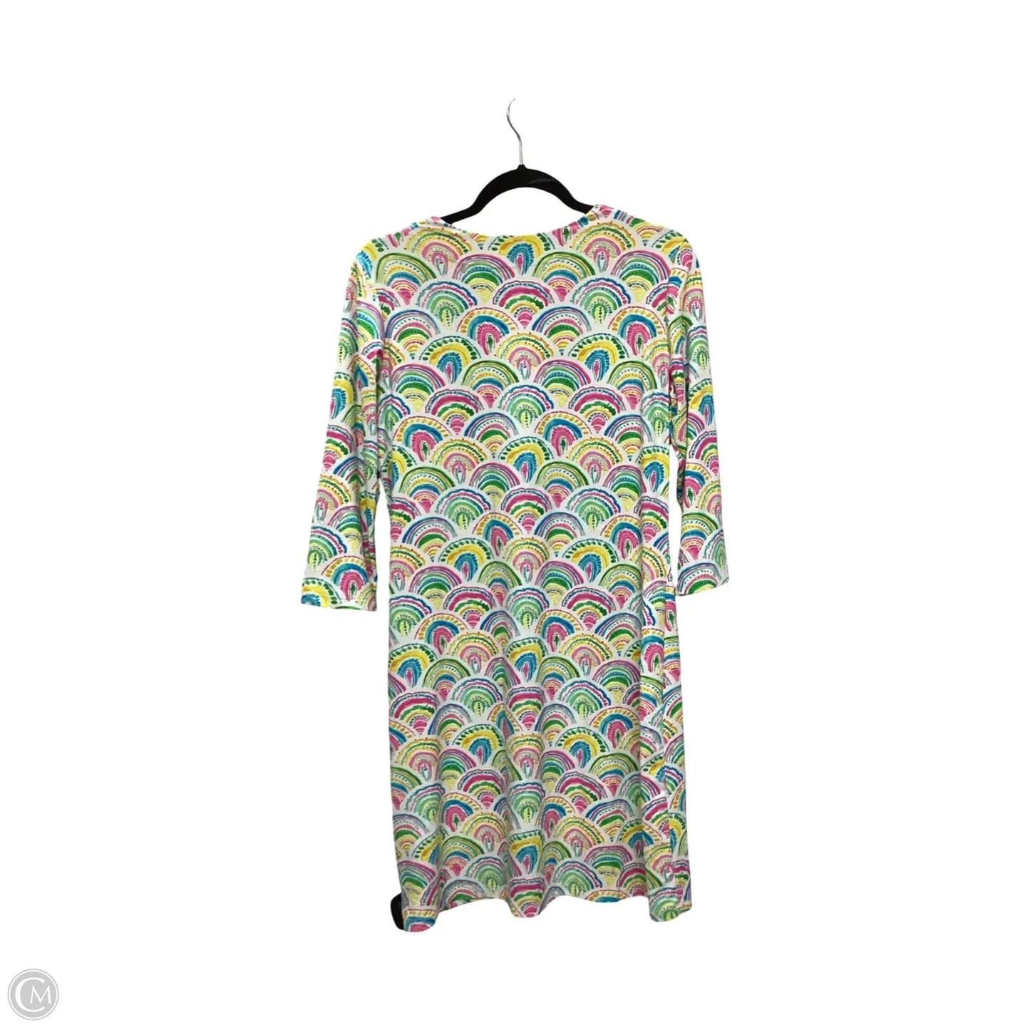 Dress Casual Short By Clothes Mentor In Rainbow Print, Size: M