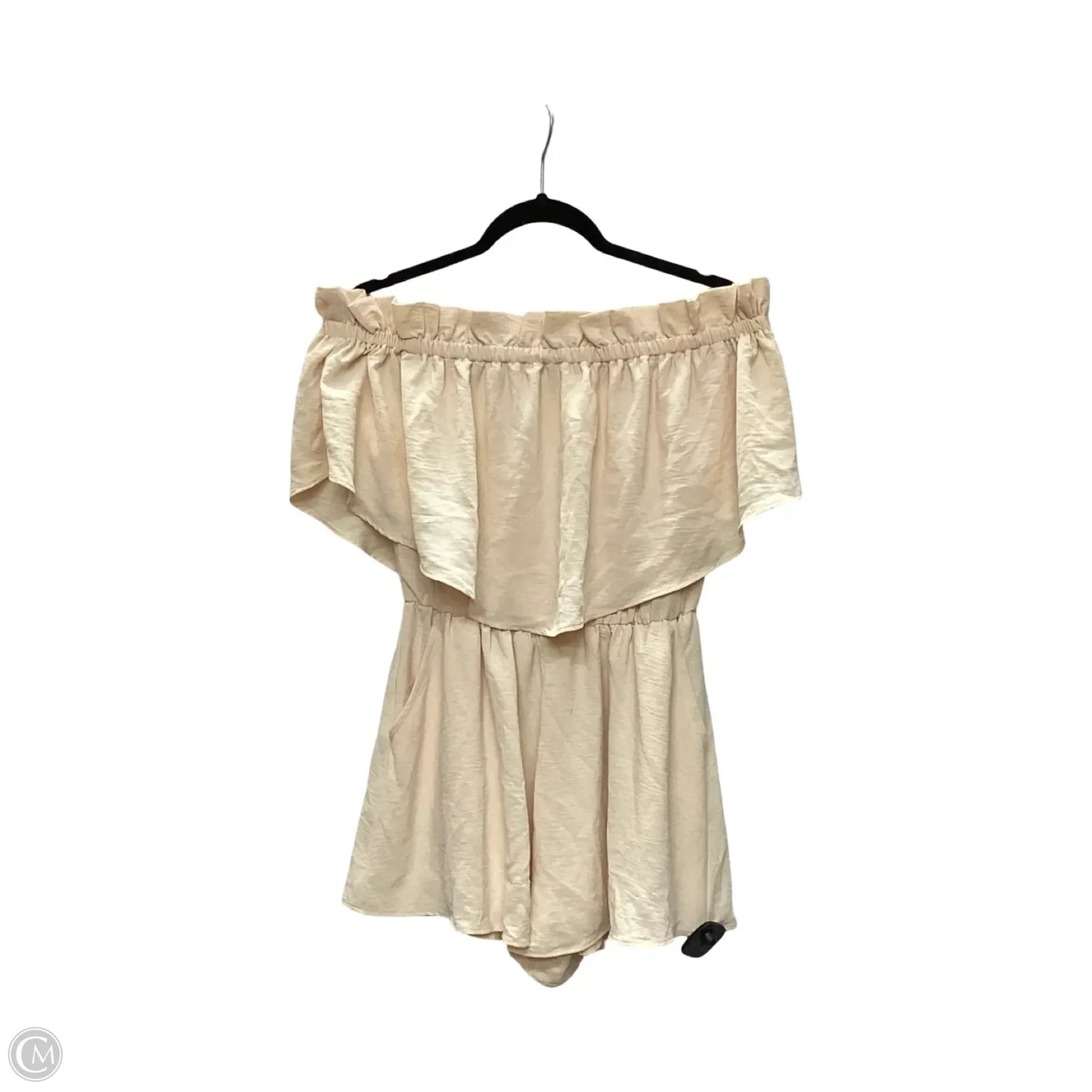 Romper By Clothes Mentor In Cream, Size: S
