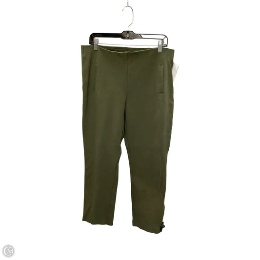 Pants Leggings By Chicos In Green, Size: 2