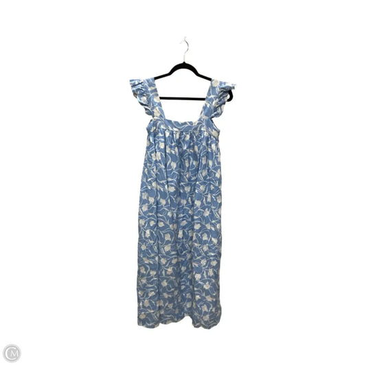 Dress Casual Midi By A New Day In Blue & White, Size: M