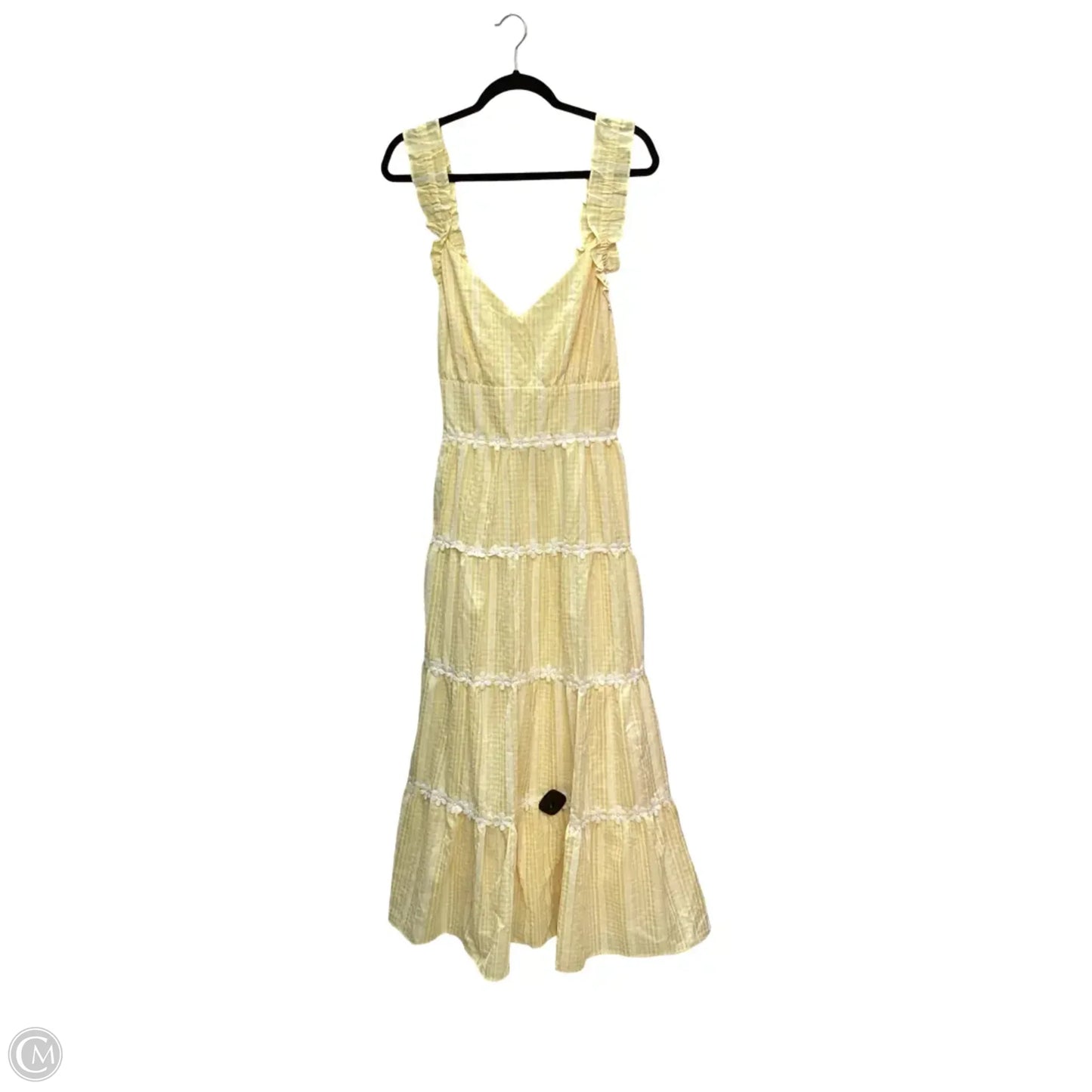 Dress Casual Midi By Cato In Yellow, Size: 3x